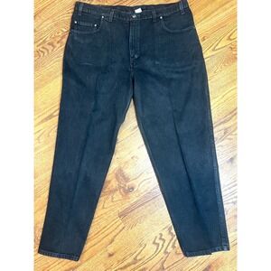 Vintage 90s Levis 545 Jeans Mens 44x32 Black Orange Tab Loose Fit Baggy Mexico